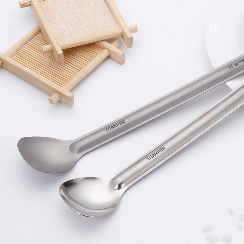 Titanium Long Handle Spoon/Spork