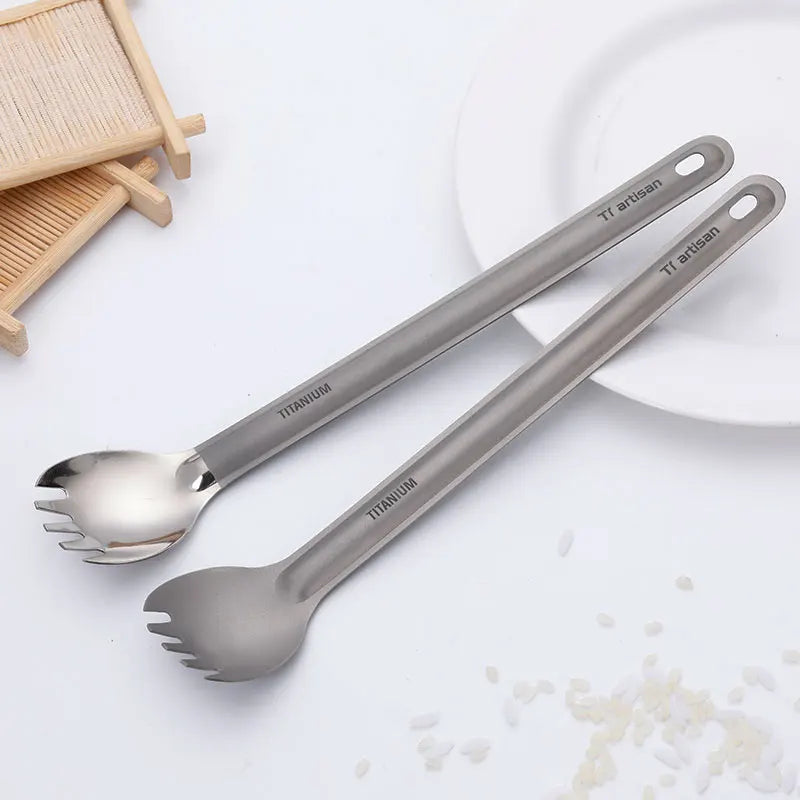 Titanium Long Handle Spoon/Spork