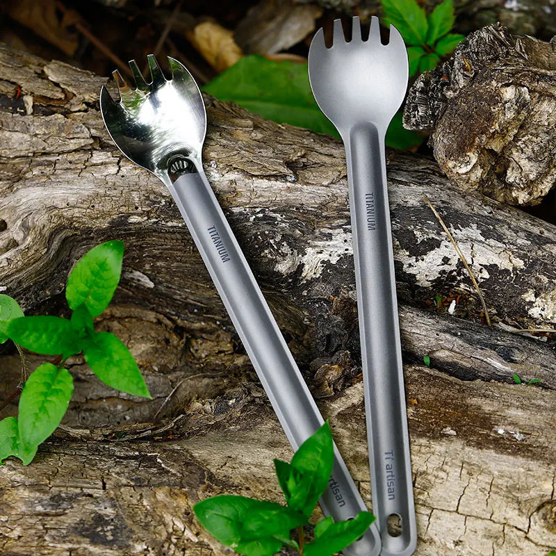 Titanium Long Handle Spoon/Spork